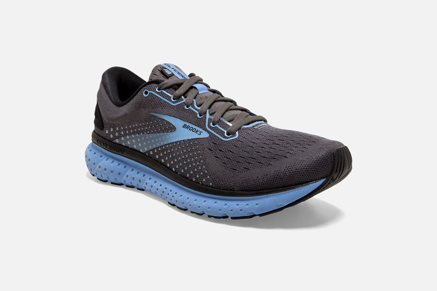 Brooks Glycerin 18 Road Löparskor Dam - Svarta/Blå - 3568-ZIXRN